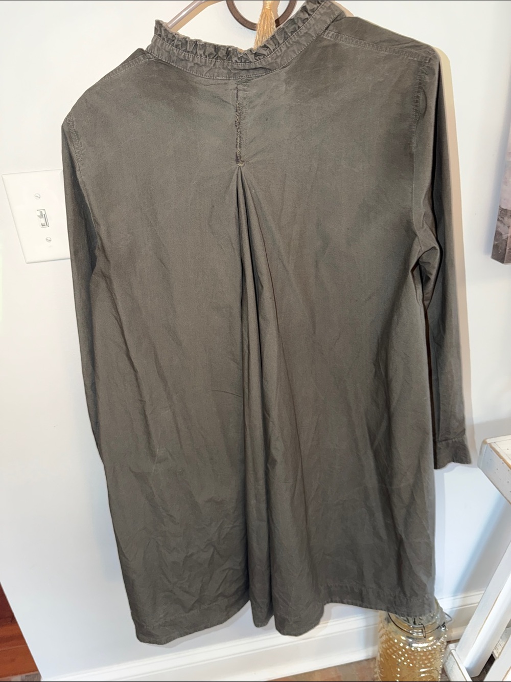 ⭐️Cos Ruffled Khaki Swing Dress✔️ - Picture 10 of 12